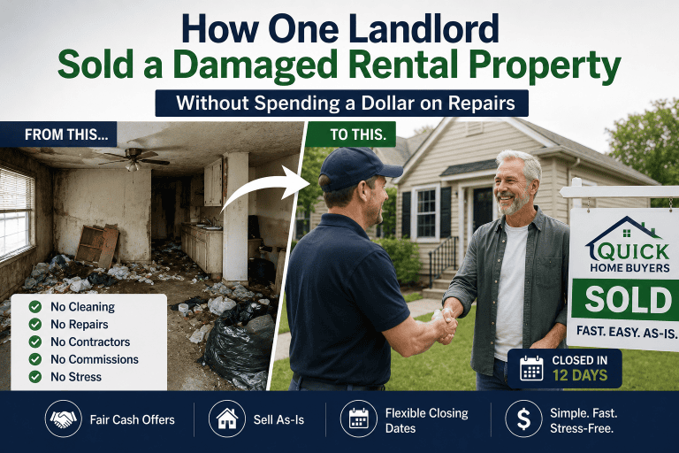 How One Landlord Sold a Damaged Rental Property Without Spending a Dollar on Repairs