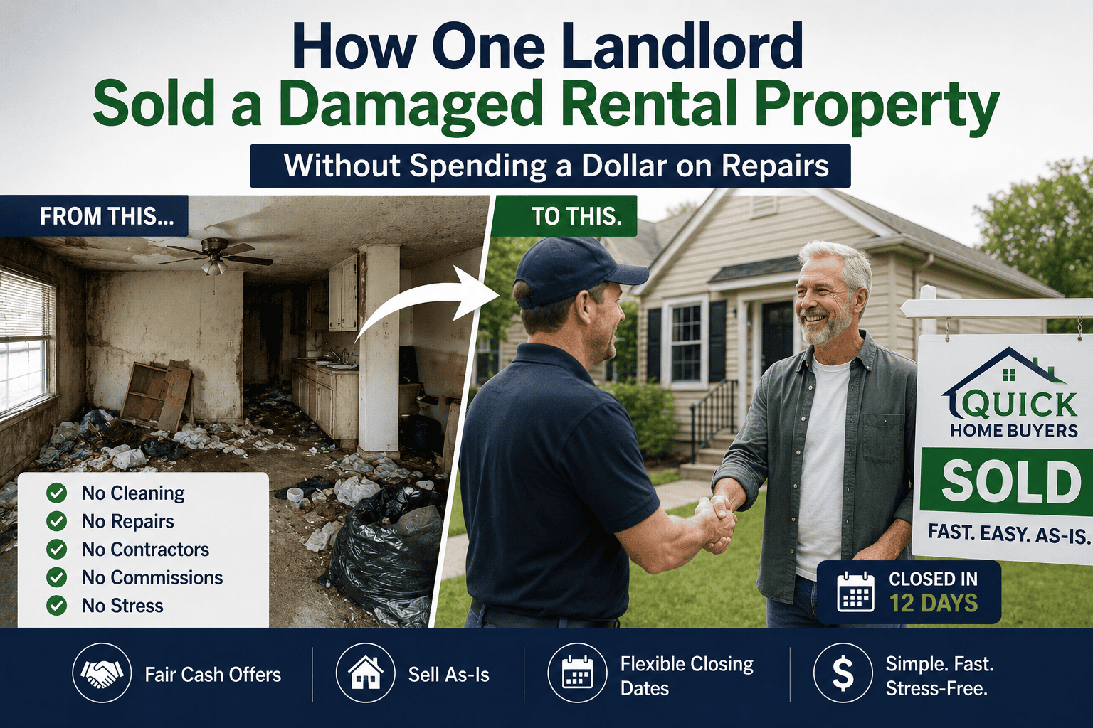 How One Landlord Sold a Damaged Rental Property Without Spending a Dollar on Repairs