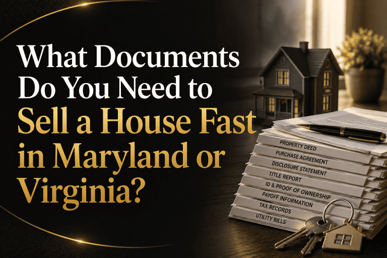 What Documents Do You Need to Sell a House Fast in Maryland or Virginia?