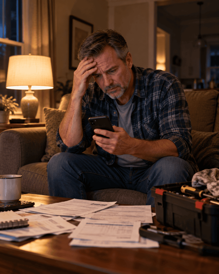Tired landlord dealing with a problem rental property