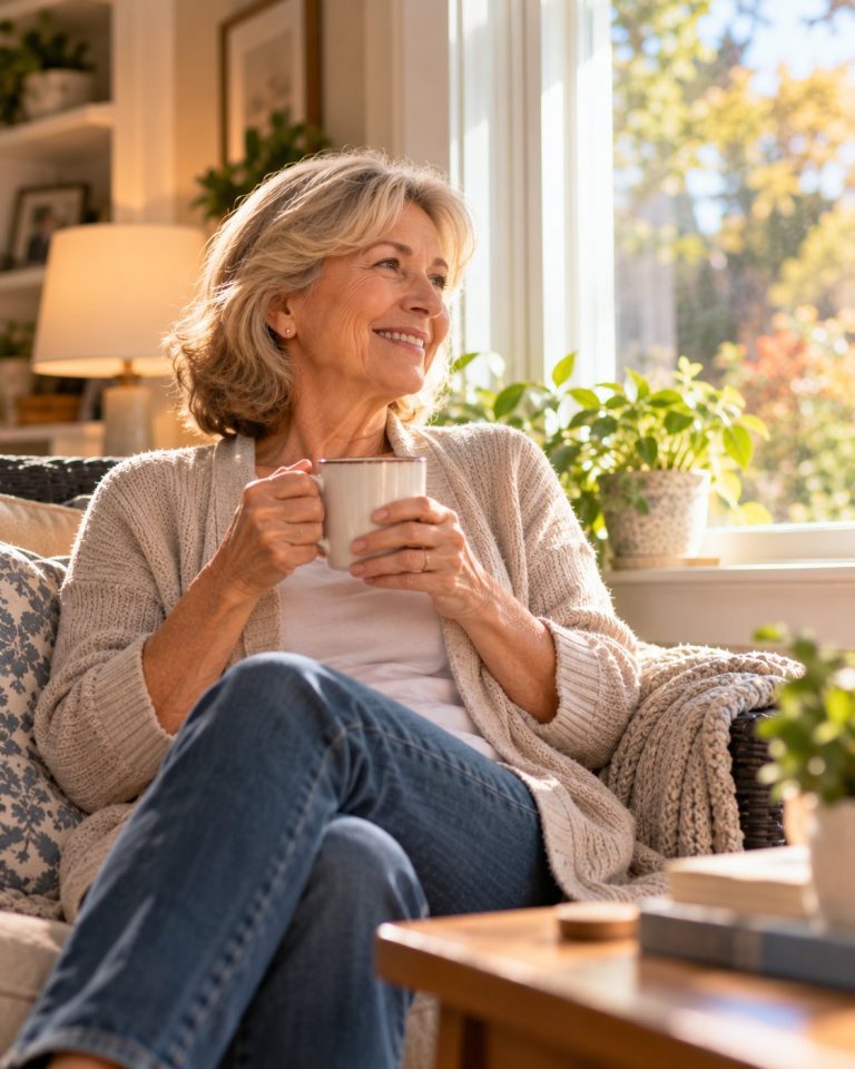 Retired homeowner relaxing after leaving the cleanout to us
